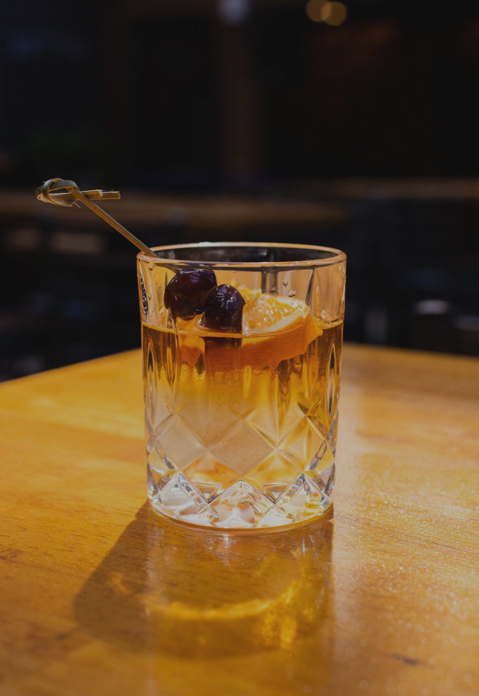 Cocktails on the bar